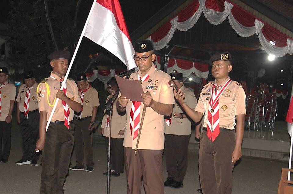 Dandim 0713 Brebes, Pimpin Upacara Renungan dan Ulang Janji Pramuka