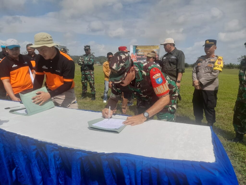 Danramil 1015-09/Seruyan Hilir Hadiri Apel Siaga Karhutla