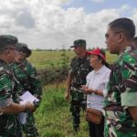 Kodim 1015/Sampit Terima Kunjungan Pasahli Kodam XII/Tpr Tinjau Program Oplah (Optimalisasi Lahan )Pertanian