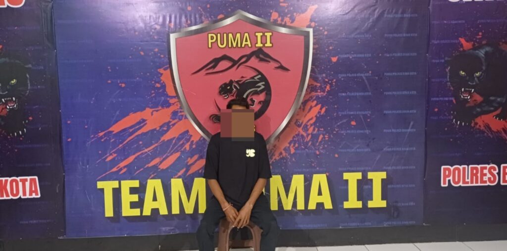 Pria Penganiaya IRT Hingga Babak Belur ini, Pucat Pasi Saat Dibekuk Tim Puma 2 Polres Bima Kota