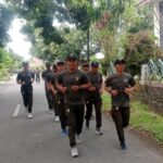 Kodim 1002/Hulu Sungai Tengah Gelar Joging Jaga Kebugaran Prajurit