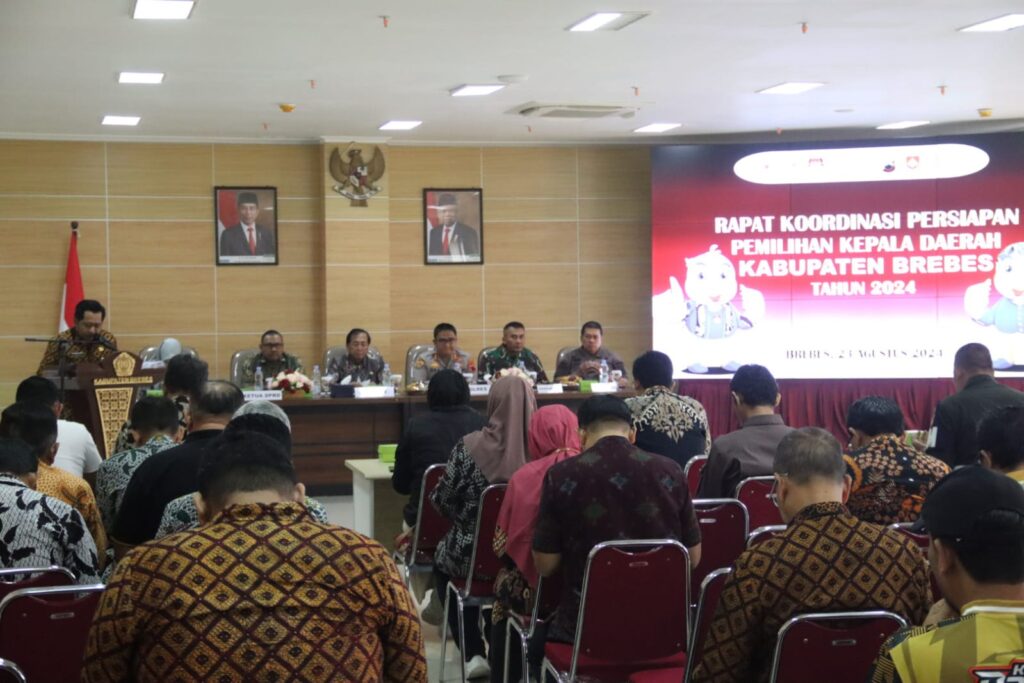 Dandim Hadiri Rakor Pilkada di Polres Brebes, Siap Amankan Pilkada Serentak Tahun 2024