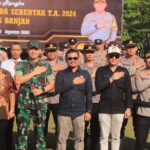 Apel Gelar Pasukan Mantap Praja Intan 2024 Polres Banjar, Diikuti Personil TNI Kodim 1006/Bjr