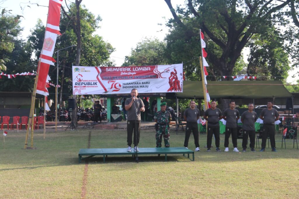 Kodim 0803/Madiun Gelar Perlombaan Meriahkan Peringatan HUT ke-79 RI Tahun 2024.