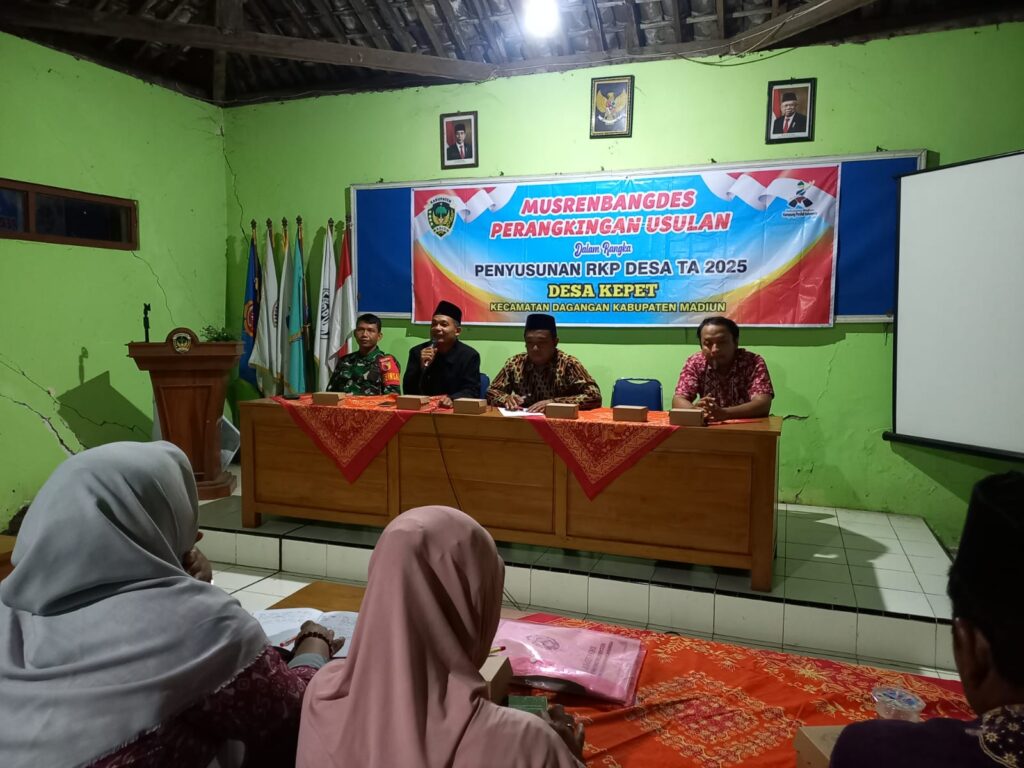 Babinsa Desa Kepet Hadiri Musyawarah Perencanaan Pembangunan Desa untuk RKPDes TA 2025.