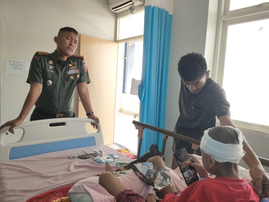 Dandim HST Ajak Anggota Jaga Kesehatan, Berikan Doa Untuk Kesembuhan Anak