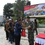 Kodim 1002/HST Gelar Bakti Kesehatan, Pembagian Sembako, Makan Gratis Dan Donor Darah Sambut HUT Ke-79 TNI