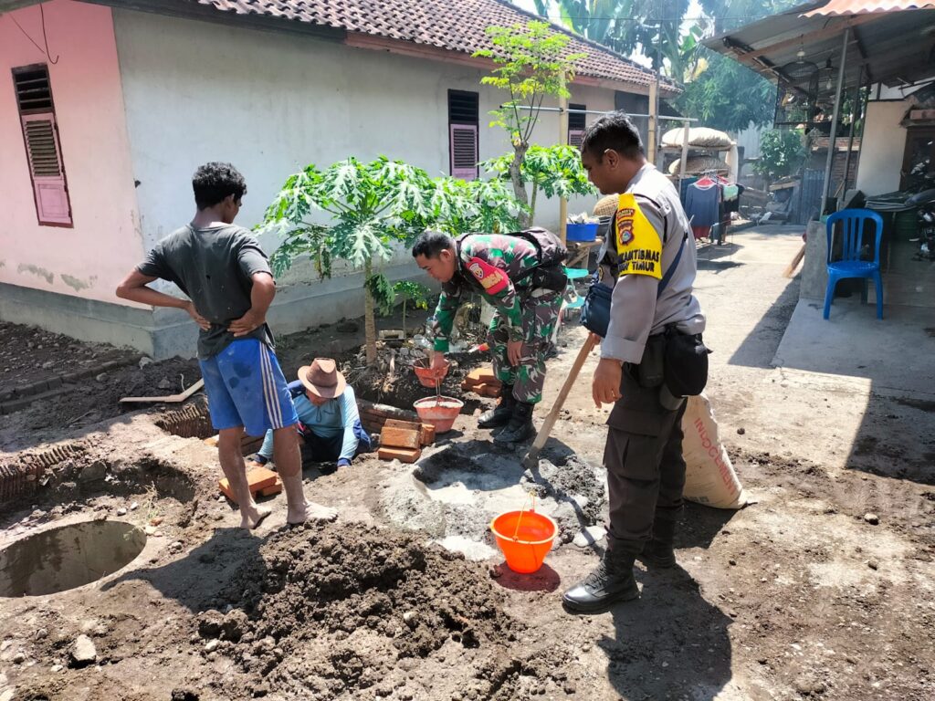 Babinsa Pagutan Timur Dukung Pembuatan Septic Tank Individu: Langkah Nyata Cegah Pencemaran Lingkungan