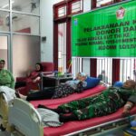 Kodim 1015/Sampit Gelar Kegiatan Baksos Donor Darah Dalam Menyambut HUT TNI ke-79 