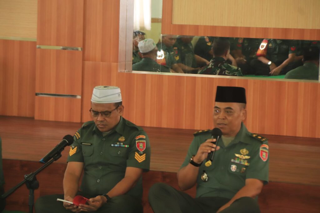 Peringatan HUT TNI ke-79″ Prajurit Dan Pns Kodim 1006/Bjr Doa Bersama Untuk Memperkuat Tekat Dan Semangat Prajurit 