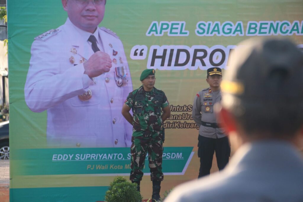 Kasdim 0803/Madiun Hadiri Apel Siaga Bencana Hidrometeorologi Kota Madiun