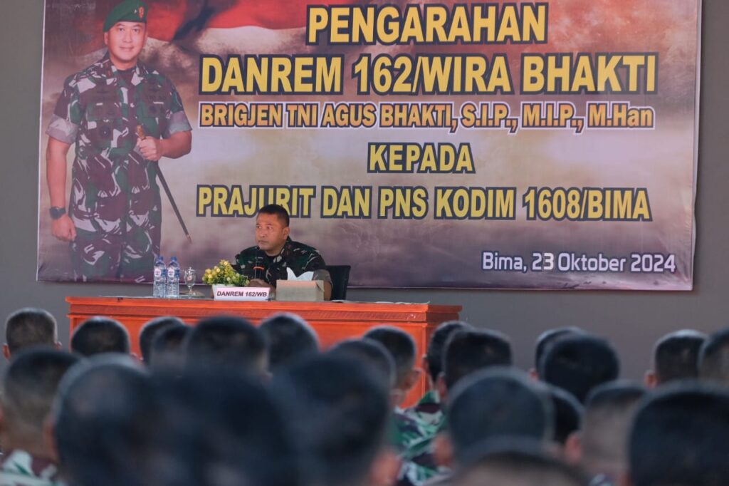 Membangun Sinergi Antara TNI dan Masyarakat : Refleksi Pengarahan Danrem 162/WB di Kodim 1608/Bima