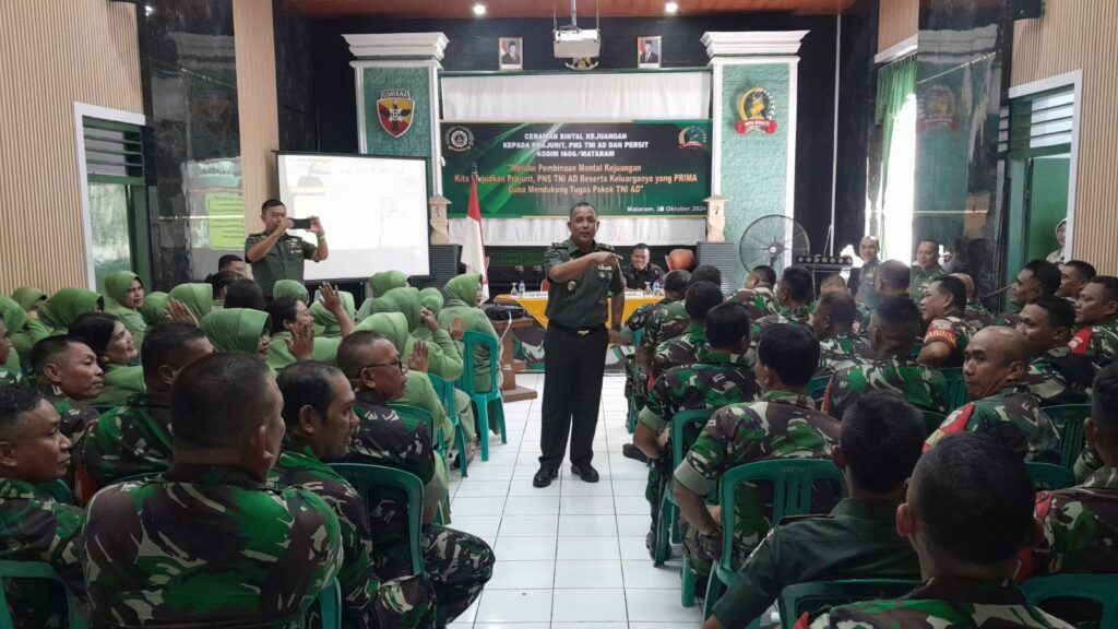 Pembinaan Mental Kejuangan Prajurit TNI AD Kodim 1606/Mataram