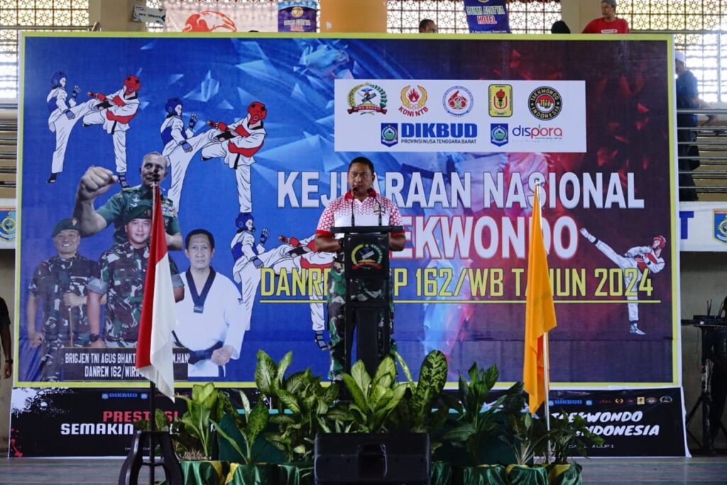 Tidak Main-main, Danrem 162/WB Gelar Kejurnas Taekwondo Untuk Cetak Atlet Muda