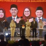 Debat Publik Pertama Pilkada 2024 Walikota Dan Wakil Walikota Banjarbaru Dihadiri Dandim 1006/Banjar 