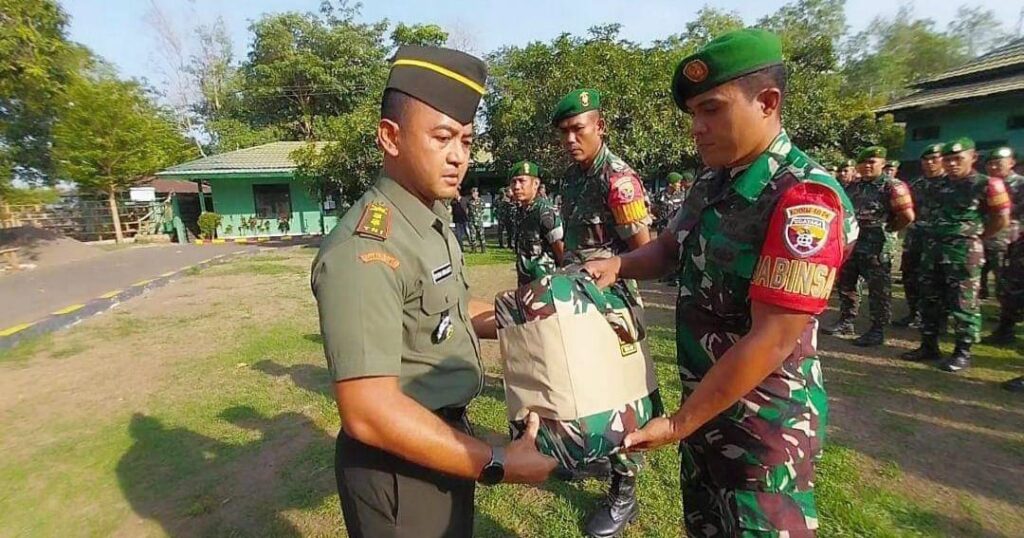 Dandim Dompu Pimpin Apel pembagian Kaporlap dari Kasad