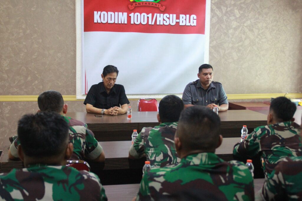 Personel Kodim 1001/HSU-BLG Ikuti Penelitian Personel oleh Tim Siintel Korem 101/Antasari