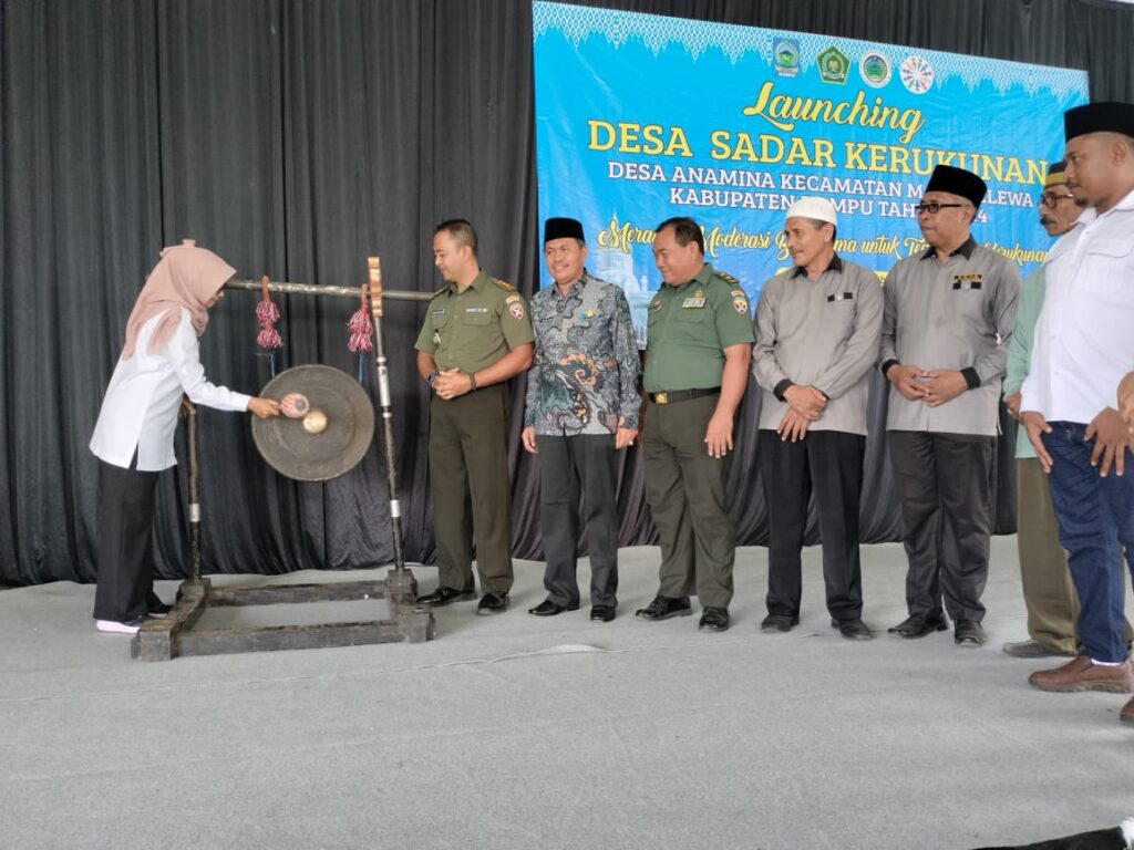 Launching Desa Anamina Jadi Desa Sadar Kerukunan di Kabupaten Dompu