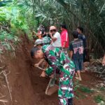 Koramil 02/Watumalang Kodim 0707/Wonosobo Laksanakan Karya Bakti Pelebaran Jalan Usaha Tani di Desa Kuripan Watumalang