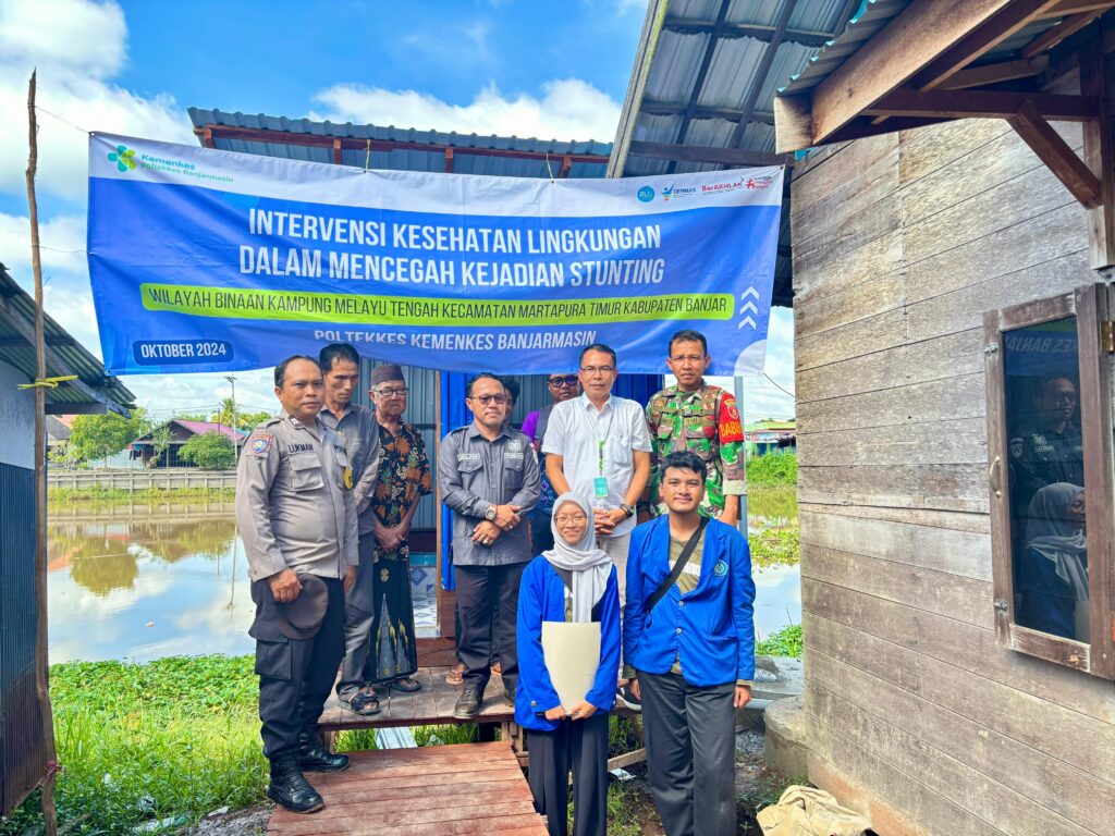 Intervensi Kesehatan Lingkungan Dalam Mencegah stanting Turut Dihadiri Babinsa Martapura 