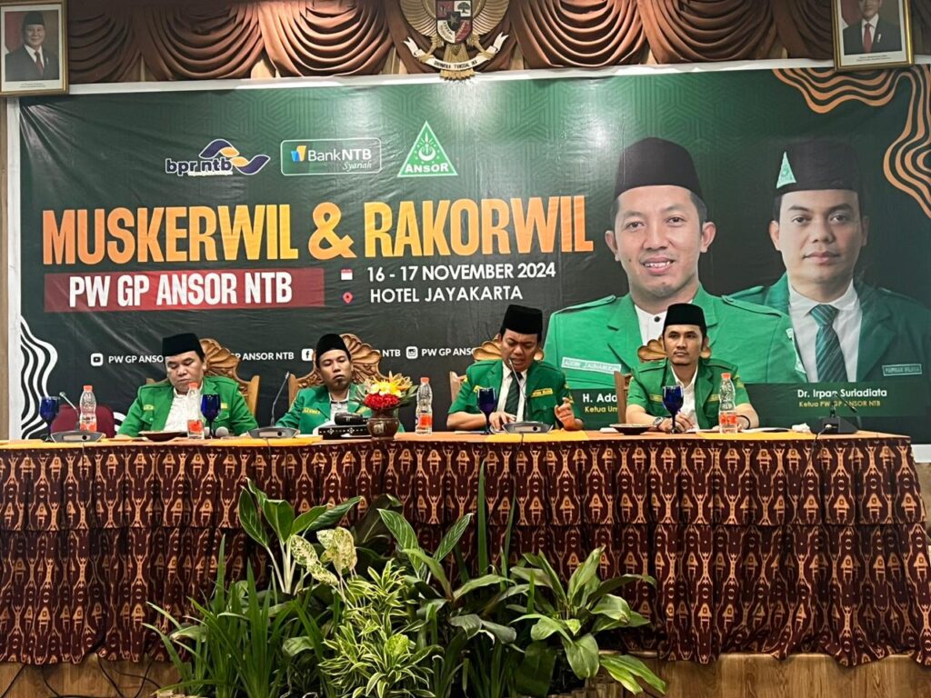 Isu Penguatan Organisasi, Kaderisasi dan Ekonomi mengemuka dalam Muskerwil Rakorwil GP Ansor NTB