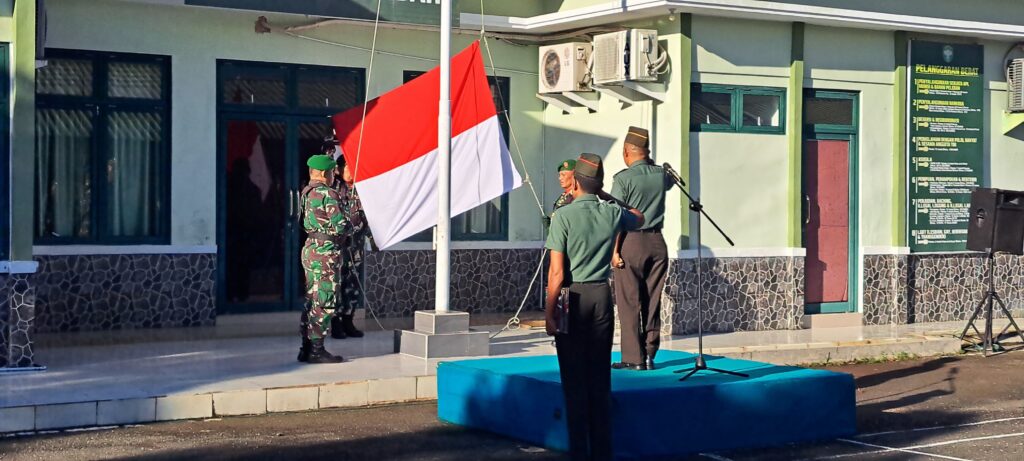 Tegas Dan Lugas Ws. Kasdim 0105/Abar Bacakan Amanat KASAD Pada Upacara Bendera Merah Putih 17 – an