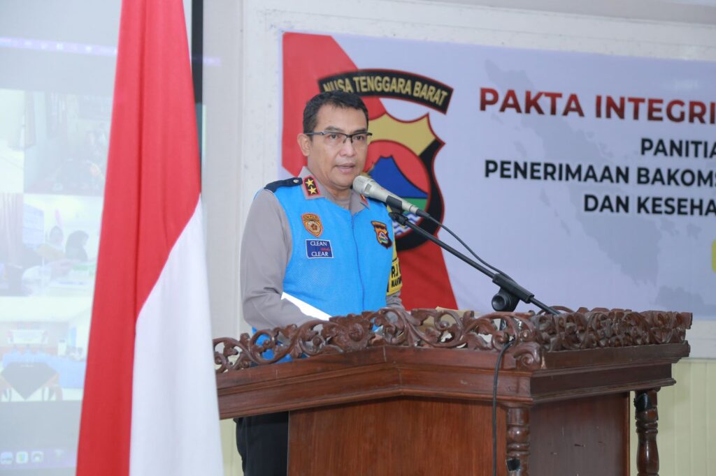 Polda NTB Gelar Penandatanganan Pakta Integritas Penerimaan Bakomsus Polri