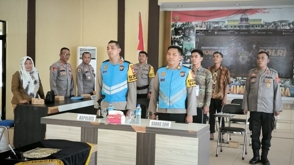 Polres Lombok Utara Tegaskan Komitmen Integritas Dalam Penerimaan Polri Bakomsus