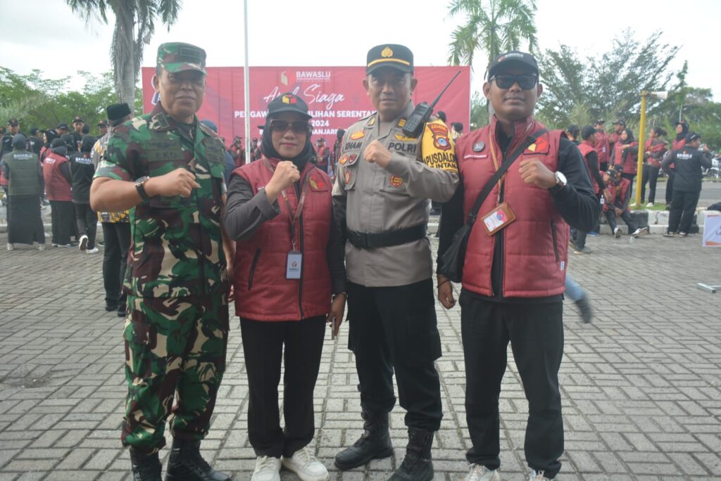 Apel Siap Siaga Bawaslu  Masa Tenang Jelamg Pilkada ” Kasdim 1006/Banjar Sampaikan Penting Menjaga Integritas Dan Dukungan Masyarakat 