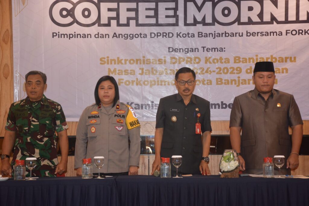 Kasdim Banjar Hadir Diskusi Sekaligus Coffee Morning Bersama DPRD Dan Forkopimda Bahas Ide dan Inovasi Pembangunan