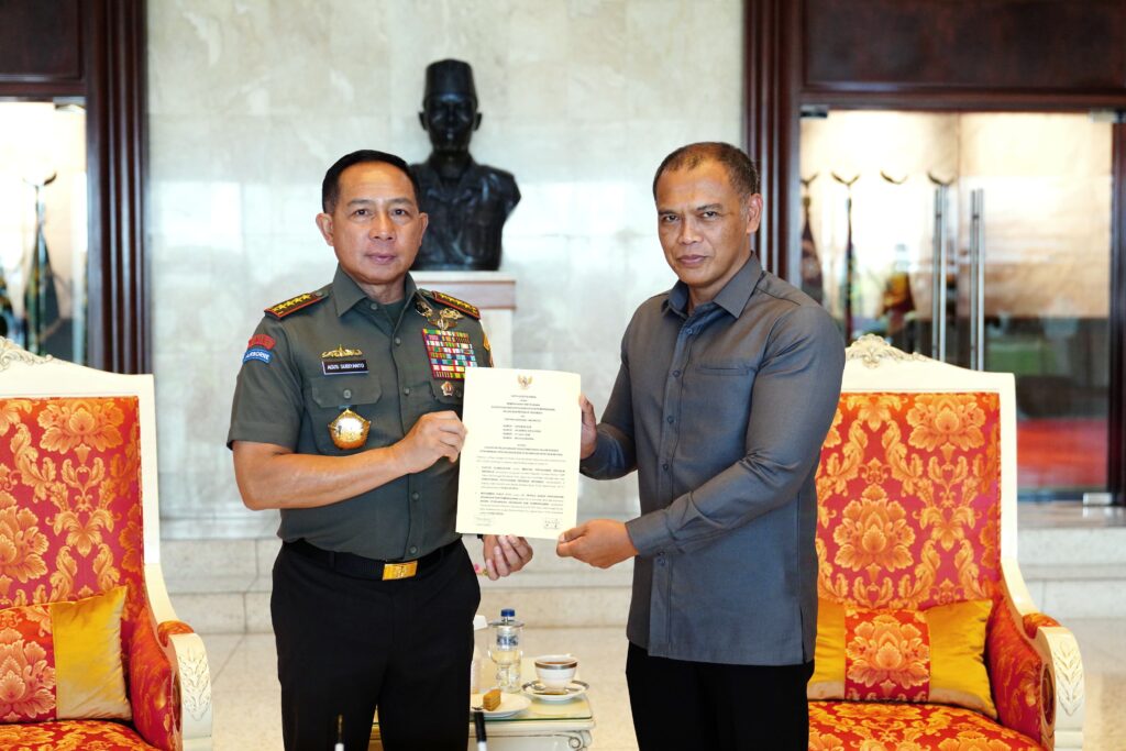 Panglima TNI Tandatangani MoU Pengamanan dan Pengawasan Kekayaan Negara