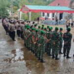 Kodim 1001/HSU-BLG Terjunkan Personil Guna Amankan Rapat Pleno Terbuka Rekapitulasi Hasil Penghitungan Perolehan Suara Tingkat Kabupaten Balangan