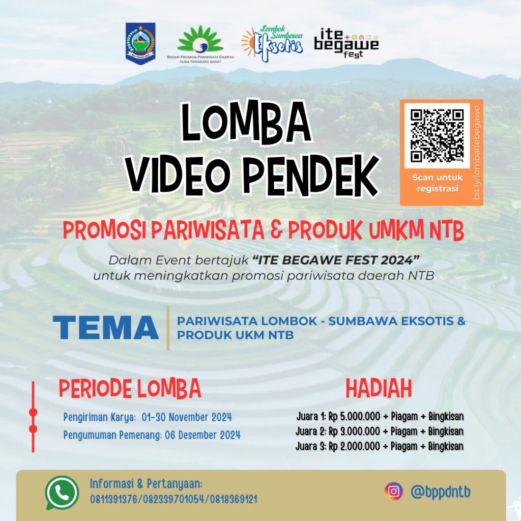 Lomba Video Pendek Meriahkan ITE Begawe Fest 2024: Sinergi BPPD dan Dinas Perindustrian NTB