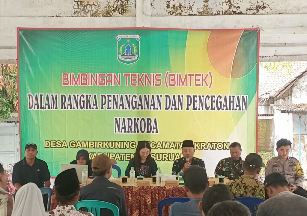 Danramil 0819/03 Kraton Hadiri Bimtek Pencegahan Bahaya Narkoba