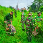 Jaga Kelestarian Alam, Koramil 0819/24 Tutur Gelar Penanaman Bibit Pohon Sukun