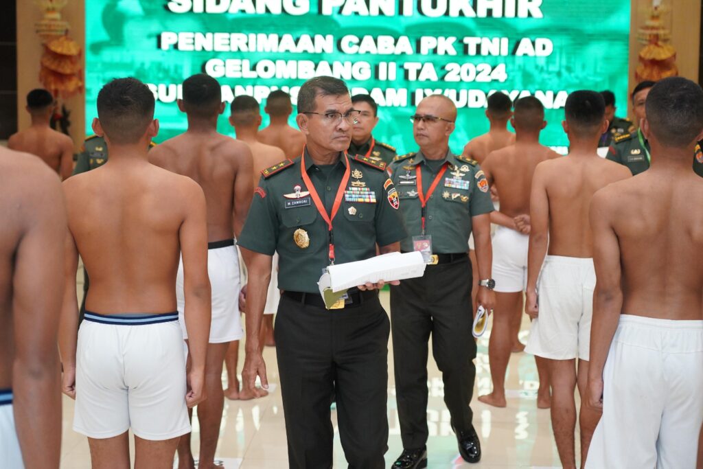 Kodam Udayana Gelar Sidang Pantukhir Penerimaan Caba PK TNI AD