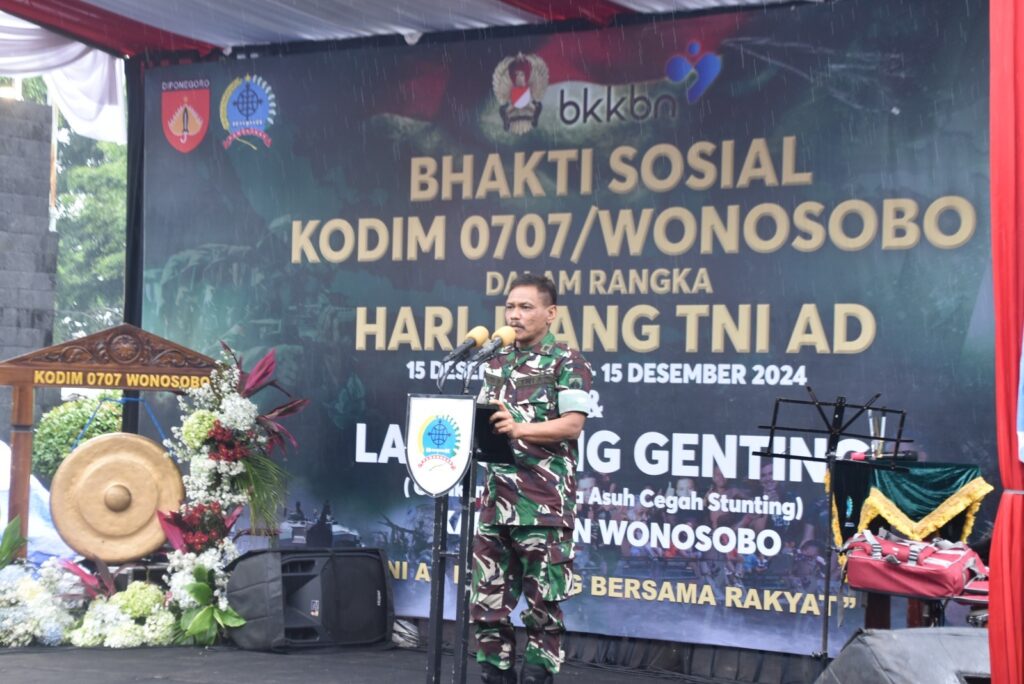 Kodim 0707/Wonosobo dan Pemda Luncurkan Gerakan “GENTING” untuk Cegah Stunting