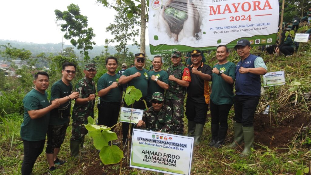 Memelihara Sumber Air, Kodim Pasuruan Bersinergi Dengan PT Mayora