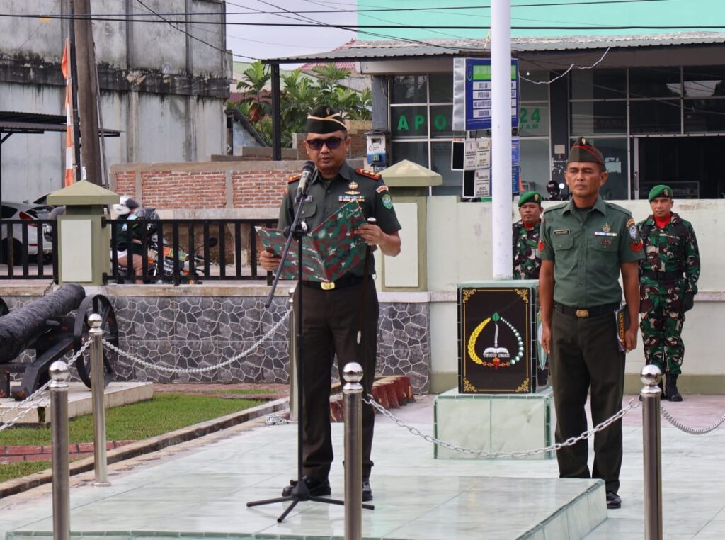 Pimpin Upacara Bendera 17 – an, Dandim 0105/Abar Bacakan Amanat Pangdam IM