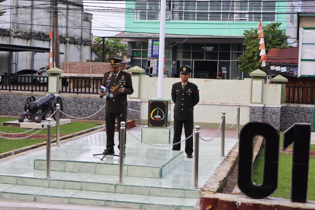 Dandim 0105/Abar Bacakan Amanat Presiden RI Pada Upacara Bela Negara Ke – 76 Tahun