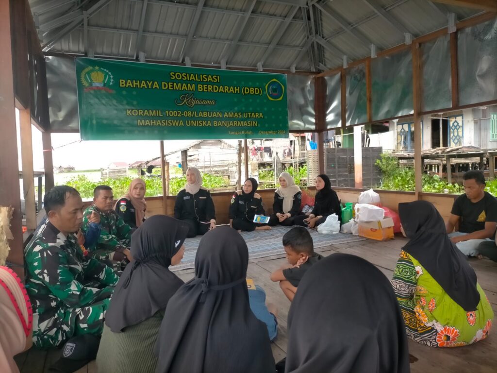 Koramil dan Mahasiswa Uniska Bergerak Bersama Cegah DBD di Awang Landas