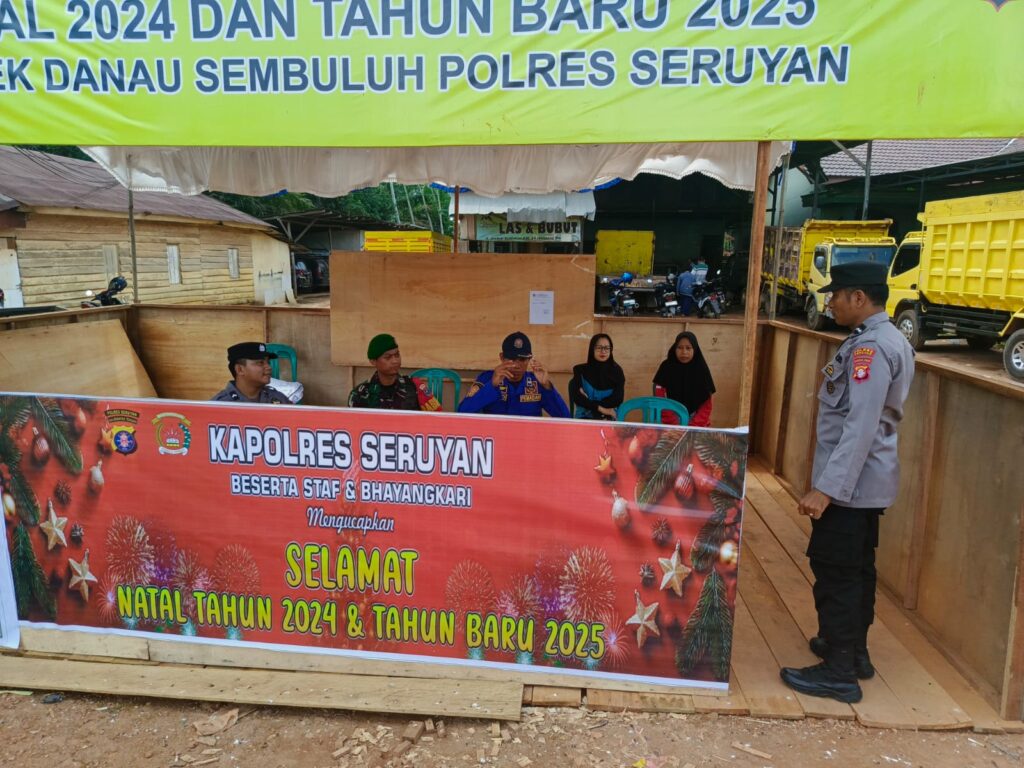 Personil Kodim 1015/Sampit Laksanakan Pengamanan di Sejumlah Pos Jaga Terpadu Nataru