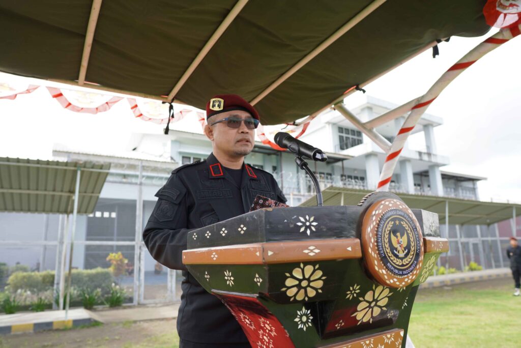 Sinergi dengan APH, Lapas Lombok Barat Gelar Apel Siaga Jelang Nataru