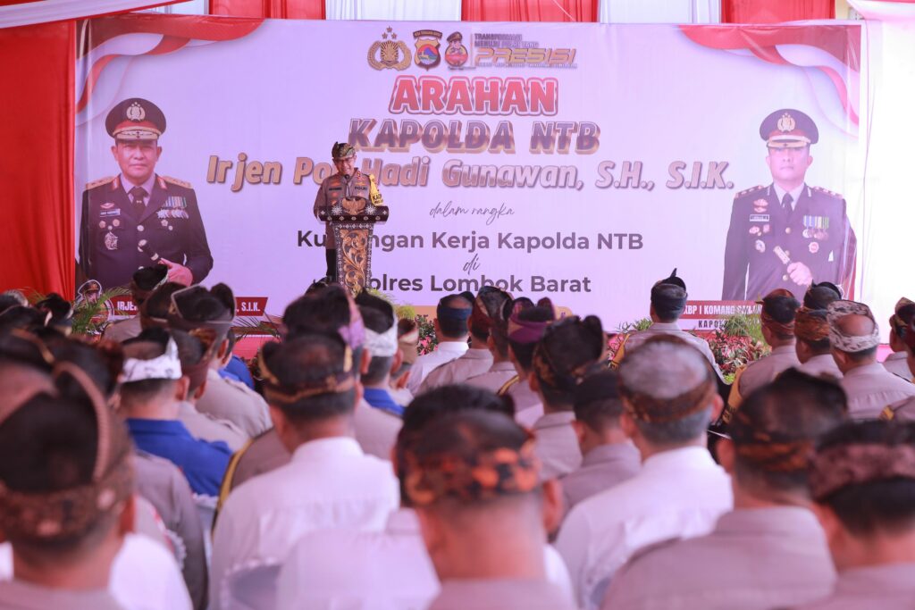 Kapolda NTB Beri Arahan dan Resmikan Sport Center Polres Lombok Barat