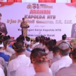 Kapolda NTB Beri Arahan dan Resmikan Sport Center Polres Lombok Barat