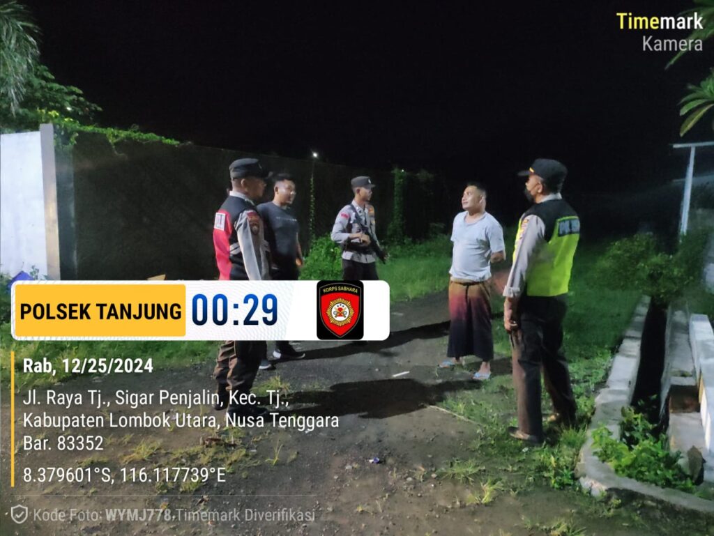 Polsek Tanjung Tingkatkan Keamanan dengan Patroli Malam