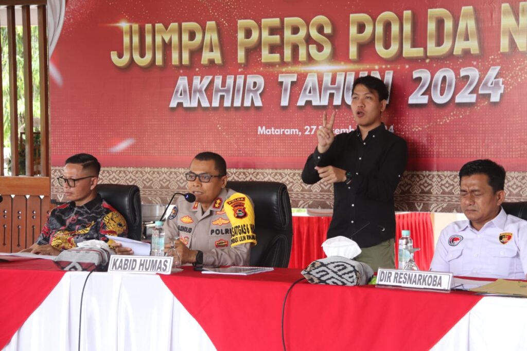 Rilis Akhir Tahun 2024 Polda NTB, Kejahatan Naik Tipis dan Penyelesaian Kasus Meningkat Tajam