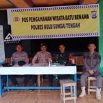 Babinsa dan Bhabinkamtibmas Jaga Keamanan Wisata Pagat Batu Benawa Saat Libur Tahun Baru