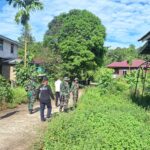 Pasi Teritorial Kodim 0912/Kubar Tinjau Lokasi Sasaran TMMD 123 di Kampung Laham