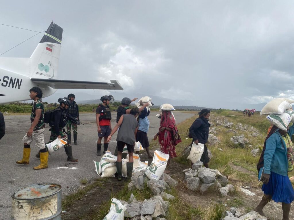 Bantuan Logistik dari BNPB Tiba di Distrik Agandugume, Setelah Gudang Logistik diresmikan